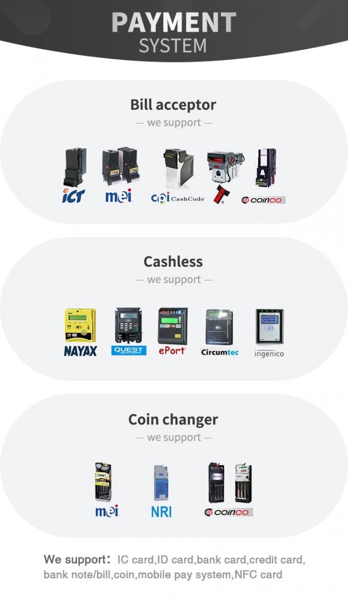 Schwarzes 32 Zoll-Touch Screen Medien-Automaten-/Getränkegetränk-Automat