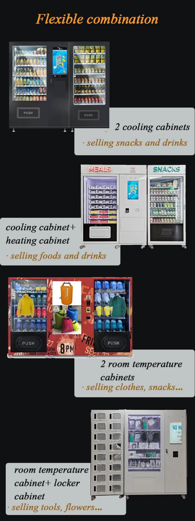 Kombinierter Mahlzeit-Imbiss-Automat stützt flexible Kombination