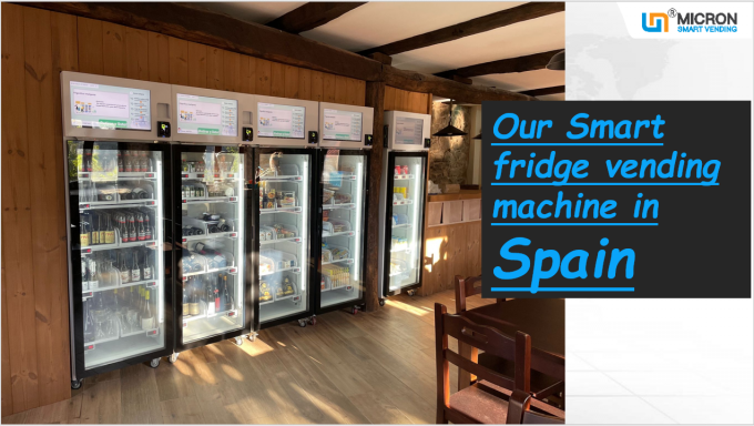 Turnhallen-Automat, zum des Energie-Getränk-frische Frucht-Kühlschrank-Verkaufs mit Kartenleser zu verkaufen