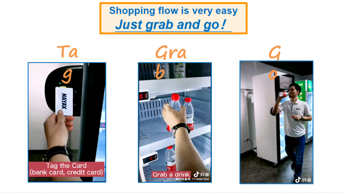 Kühlsystem des Eiscreme-Automatengefrierschranks mit Touch Screen Kartenleser im Mall