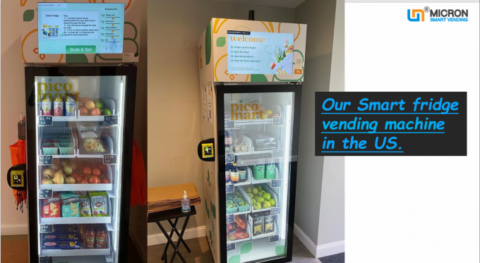 Kühlsystem des Eiscreme-Automatengefrierschranks mit Touch Screen Kartenleser in US