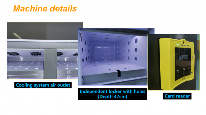 Gefrorener Fleischautomat mit Kühlsystem- und Screen-Kartenleser