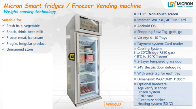Gemüse-Farmerzeugnisautomat der frischen Frucht mit KühlsystemTouch Screen
