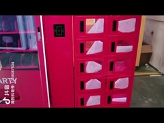 A Red Color Metal Keyboard Smart Combo Venidng Machine Spiral Plus Locker