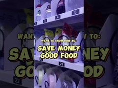 Automaten für gesunde Lebensmittel mit Mikrowelle zur Heizung