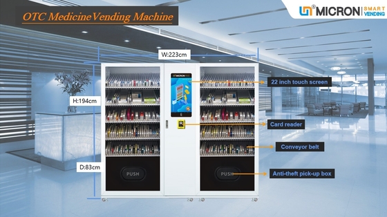 Touch Screen Apothekenmedizin Automaten-große Kapazitäts-Drogen-Automat mit intelligentem System