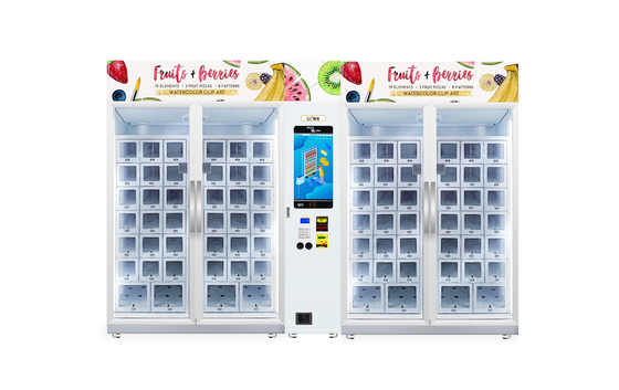 Unbemannter Einzelhandelsgeschäft-abkühlender Schließfach-Automat, zum des Ei-Frucht-Fleisches zu verkaufen