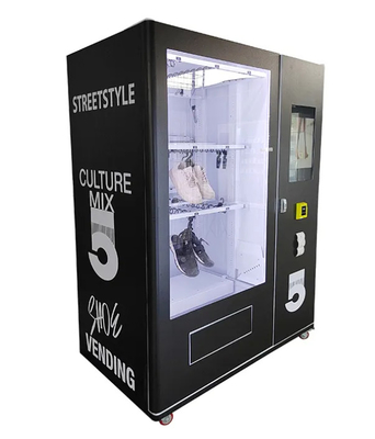 Schuh-Automat fertigte Logo And Sticker, Lebensmittelgeschäfte Automat, Mikrometer besonders an