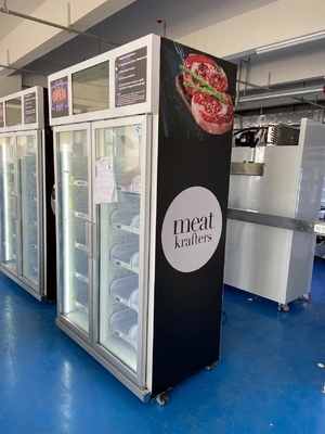 Kühlschrank-Automat Android OSs Smart für Gemüsefrucht-Ei-Fleisch-Gefrierschrank-Kühlsystem
