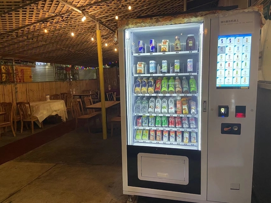 Kundenspezifischer Snack-Getränkeautomat mit Aufzugs-Direktschub und spiralförmigem Warentablett-Automaten mit intelligentem System