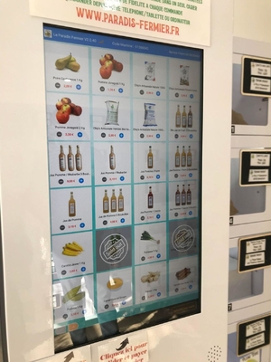 Brot-Frische-Lebensmittel-Automaten mit großer Kapazität Schließfächer in Frankreich