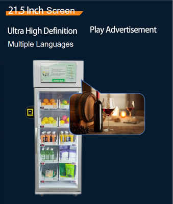 Micron Smart Vending Fresh Food Snack Drink Smart Kühlschrankautomat mit Kartenleser