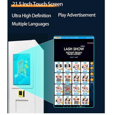 22 Zoll-Touch Screen Blumen-Automat mit Kühlschrank-Kühlsystem-Schließfach-Mikrometer-intelligentem Verkauf