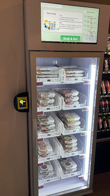 22-Zoll-Bildschirm Imbiss-Getränk-Büro-Automat mit Kühlsystem