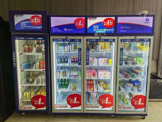 Turnhallen-Automat, zum des Energie-Getränk-frische Frucht-Kühlschrank-Verkaufs mit Kartenleser zu verkaufen