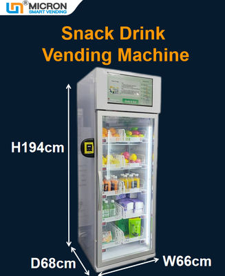 Turnhallen-Automat, zum des Energie-Getränk-frische Frucht-Kühlschrank-Verkaufs mit Kartenleser zu verkaufen