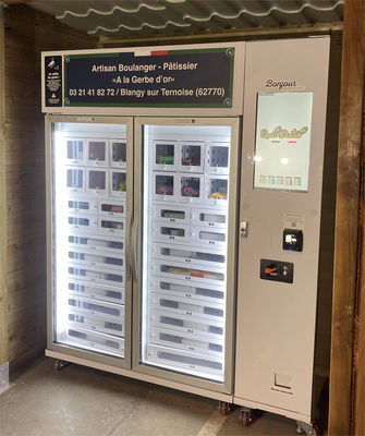 Brot-abkühlender Schließfach-Automat mit 22-Zoll-Bildschirm und Kartenleser
