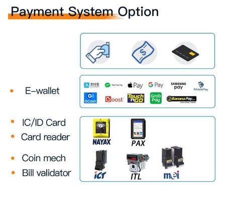 kundenspezifische Automaten 4G WIFI prägen Bill Or Credit Card Payment