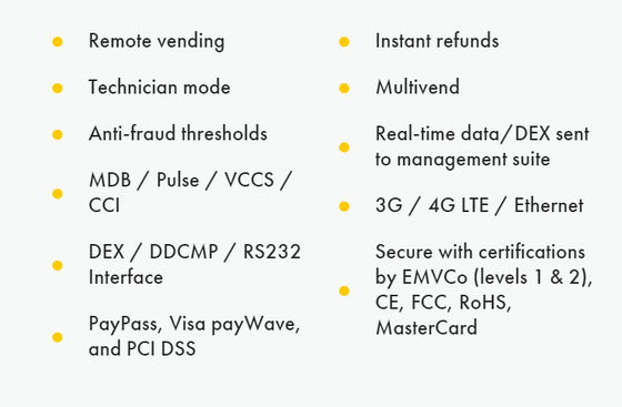 Kartenleser RS232 MDB Nayax Support Bank Card und NFC-Lohn