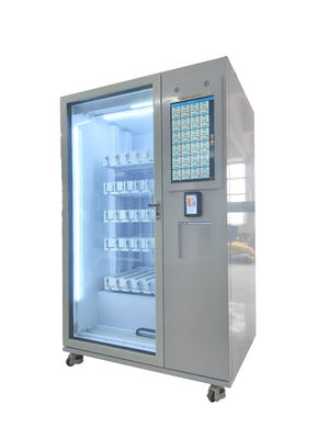 Glasflaschen-Getränkeautomat mit Aufzug Mittenaufnahme mit Touchscreen, intelligentes System