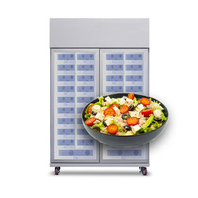 Sushi, Sandwich, Ei, abkühlender Schließfachautomat des Salatfruchtapfelprodukteinführungskastens, halten Nahrung frisch, Bürohotel bester ch