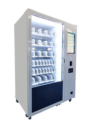 Metallrahmen-kleiner Snack-Food-Automat mit der Werbung des Schirmes