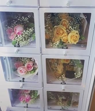 24/7 Selbstbedienung Kühlung Frischer Blumenstraufer mit Nayax Card Reader
