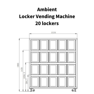 Free Match Smart Locker Verkaufsautomaten für landwirtschaftliche Erzeugnisse Frisches Obst Verkaufsautomaten