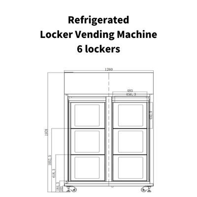 Free Match Smart Locker Verkaufsautomaten für landwirtschaftliche Erzeugnisse Frisches Obst Verkaufsautomaten