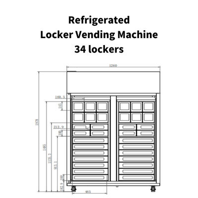Free Match Smart Locker Verkaufsautomaten für landwirtschaftliche Erzeugnisse Frisches Obst Verkaufsautomaten