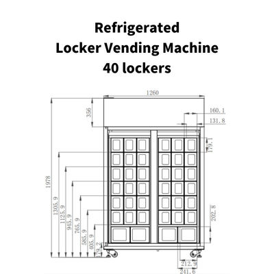 Free Match Smart Locker Verkaufsautomaten für landwirtschaftliche Erzeugnisse Frisches Obst Verkaufsautomaten