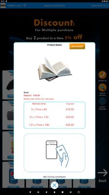 Bibliothek U-Bahn Lesen Vermietung Automaten mit Smart Rental System für CD-Bücher Automaten