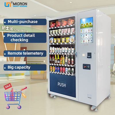 Intelligentes Backend-System Kartenleser Snack-Food-Automaten mit einstellbarem Kühlsystem