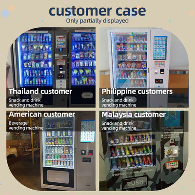 Intelligentes Backend-System Kartenleser Snack-Food-Automaten mit einstellbarem Kühlsystem