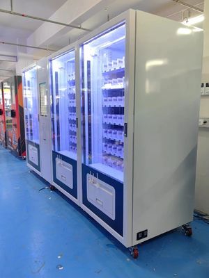 Unbemannter Einzelhandel Convenience Store Große Kapazität 3 in 1 Kühlkost-Coke-Automaten