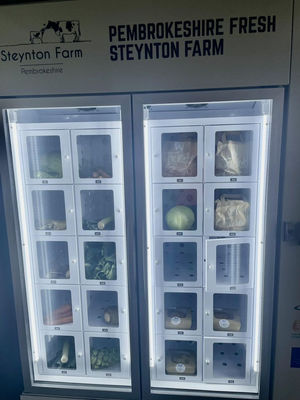 Kühlschrank-Automaten mit Barzahlung und Raumtemperaturoption