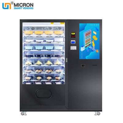 Gesundes Essen Maschine mit Mikrowelle für heiße Lebensmittel bereit zu essen Mahlzeiten Vorbereitung Automaten