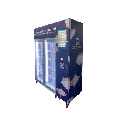 24/7 Selbstbedienung Kühlschrank für frische Blumen Topfpflanzen Cholocate Verkaufsautomat
