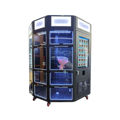 Neues Design Schließfach Frische Blumen Verkaufsautomat mit Kühlfunktion 32 Zoll Touchscreen Lichtschrank für das Branding