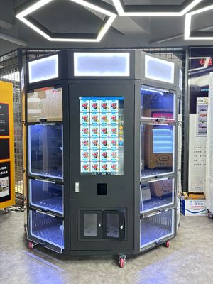 Neues Design Schließfach Frische Blumen Verkaufsautomat mit Kühlfunktion 32 Zoll Touchscreen Lichtschrank für das Branding