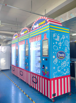 Smart Candy Corner Vending Machine mit 21,5 Zoll Touchscreen Mehrfache Zahlungsoptionen Süßigkeiten Vending Machine