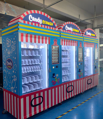 Smart Candy Corner Vending Machine mit 21,5 Zoll Touchscreen Mehrfache Zahlungsoptionen Süßigkeiten Vending Machine