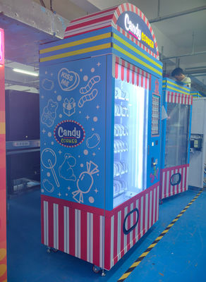 Smart Candy Corner Vending Machine mit 21,5 Zoll Touchscreen Mehrfache Zahlungsoptionen Süßigkeiten Vending Machine