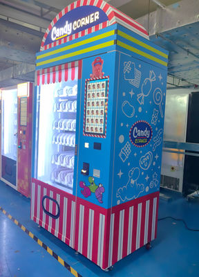 Smart Candy Corner Vending Machine mit 21,5 Zoll Touchscreen Mehrfache Zahlungsoptionen Süßigkeiten Vending Machine