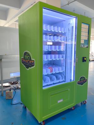 Optionale Zahlungsterminals Snack-Vending-Maschine mit Echtzeit-Inventarfunktion Fernbedienung