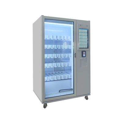 Double Glass-Front Snack Food Vending Machine mit 21,5 Zoll Touchscreen und 6 Etagen * 10 Slots Kapazität