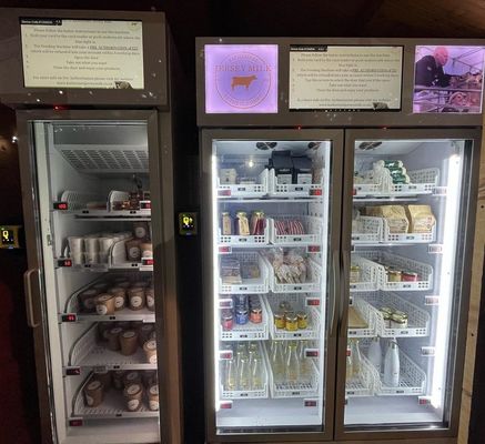 Smart Kühlschrank Verkaufsautomaten für Tiefkühlprodukte Eiscreme Eiswürfel Einstellbarer Temperaturbereich Fernbedienung