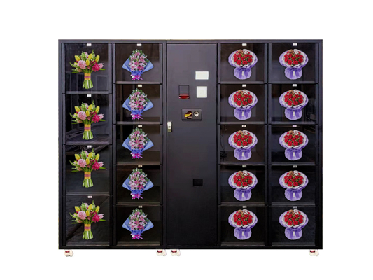 Großer Glasfenster-Blumen-Automat mit GPRS-Überwachungsanlage