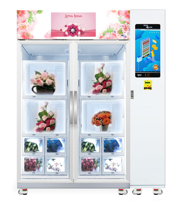Großer Einzelteil-Schließfach-Automat mit Kühlschrank-Karten-Zahlungs-System, abkühlendes Schließfach, Heizungsschließfach. Mikrometer
