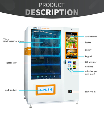 Mikrometer WM22-TW Translucence-Touch Screen Automat, trinkt die semitransparent Flaschen sreen Automaten
